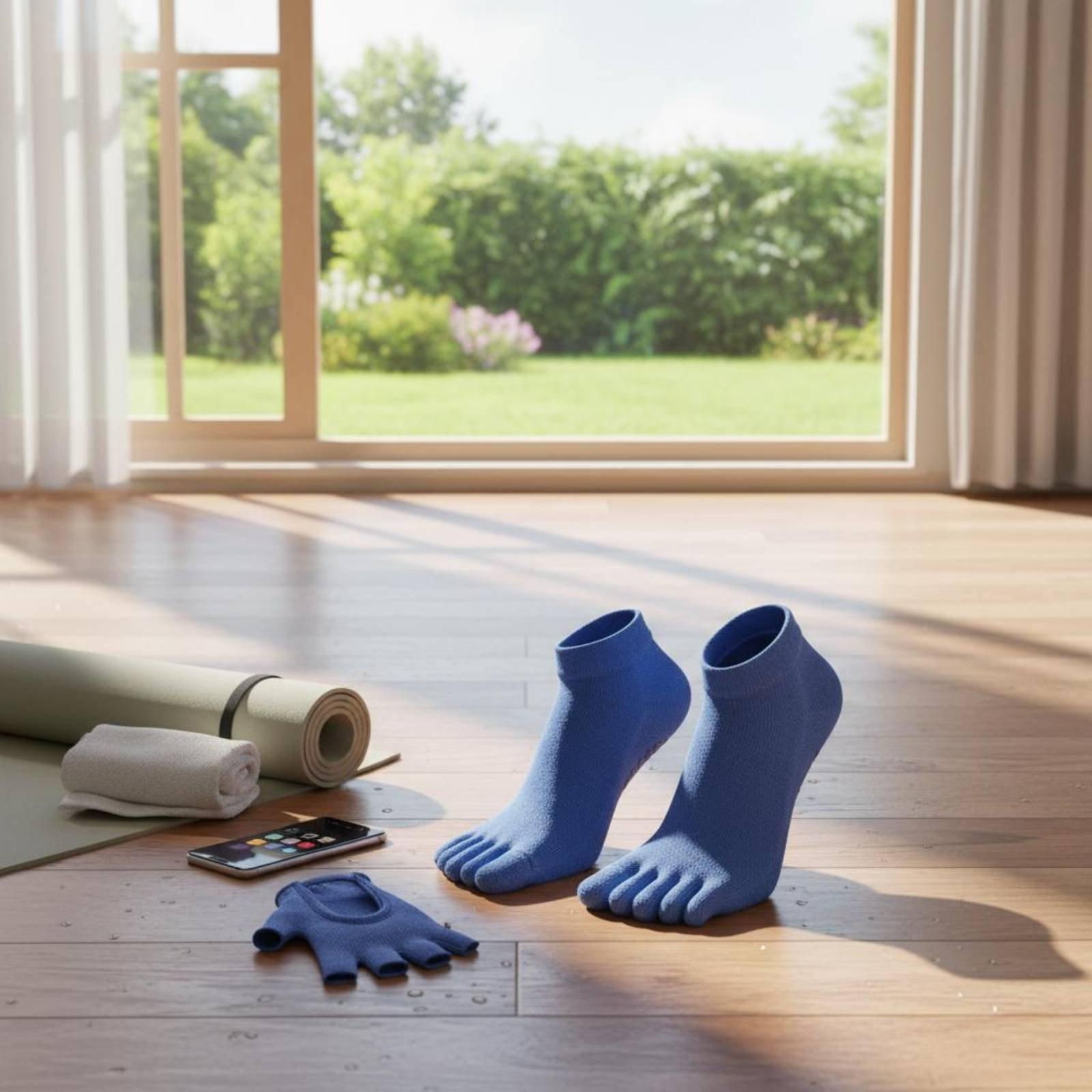 Pilates Yoga Grip Socks - Антискользящие спортивные носки для женщин, компрессионные