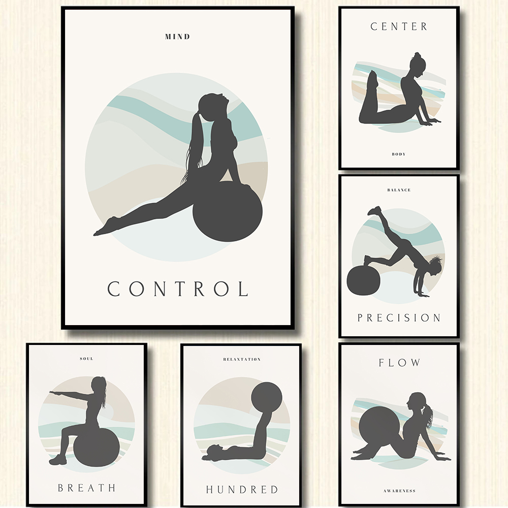 Минималистичные мотивационные  – обзор и цена Pilates Yoga Quotes