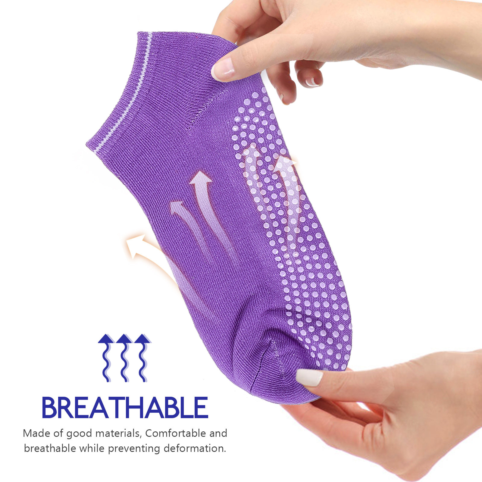 6 пар нескользящих носков для  – обзор и цена Pilates Yoga Grip Socks
