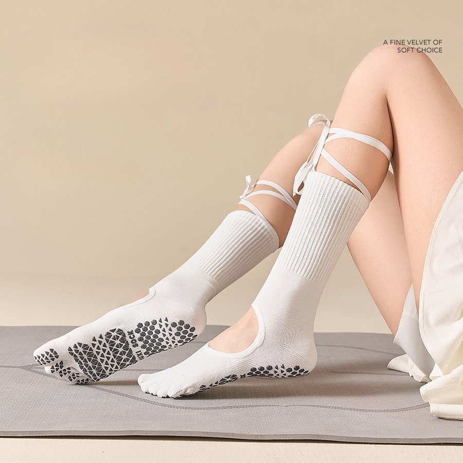 Женские носки для йоги с шнуро – обзор и цена Pilates Yoga Grip Socks