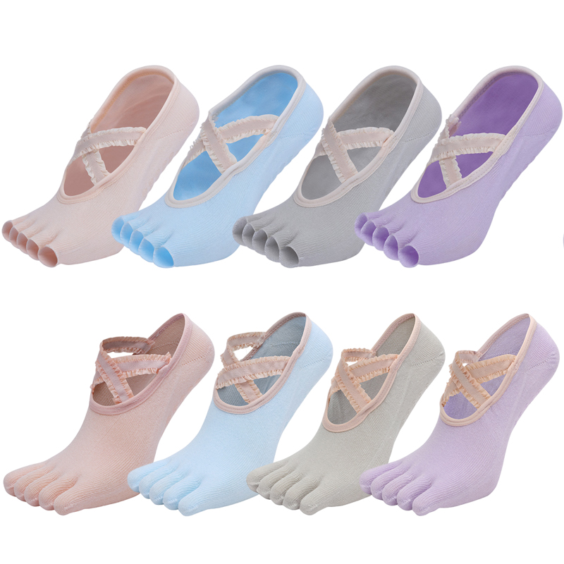 Носки для йоги с пятью пальцам – обзор и цена Pilates Yoga Grip Socks